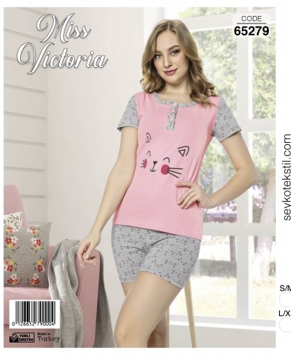 Bayan şortlu pijama